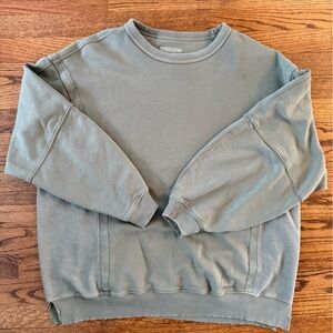 Aerie Green Oversized Crewneck